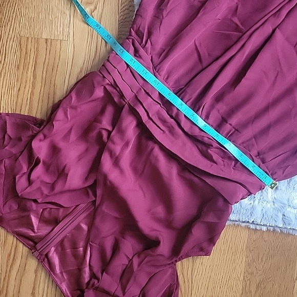 Cupshe Dark Red Maxi Dress, Women's Size Small, New With Tags! - Picture 4 of 9